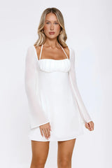 Trendiest Girl Mini Dress White
