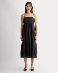 The Gauze Tiered Dress | Black